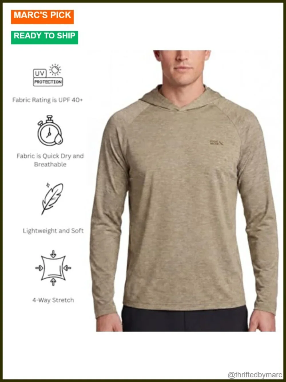 N/A men’s hooded